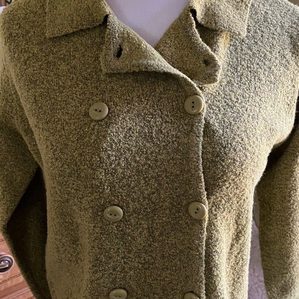 Liz Claiborne Green Textured Cardigan